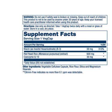 Red Yeast Rice Plus CoQ-10
